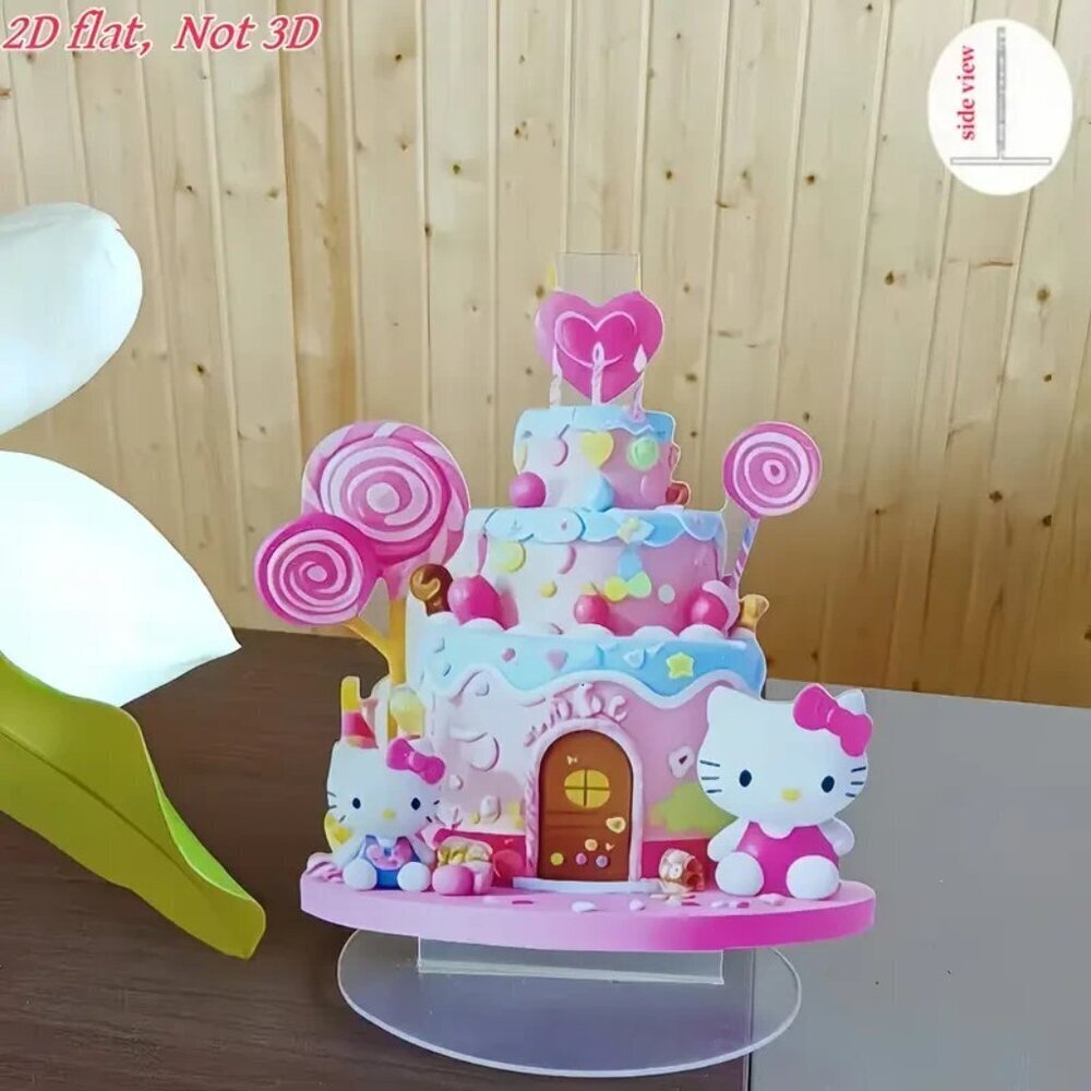 Hello Kitty Candy House Acrylic Standee – Cute 2D Flat Display Decoration - Picture 3 of 5